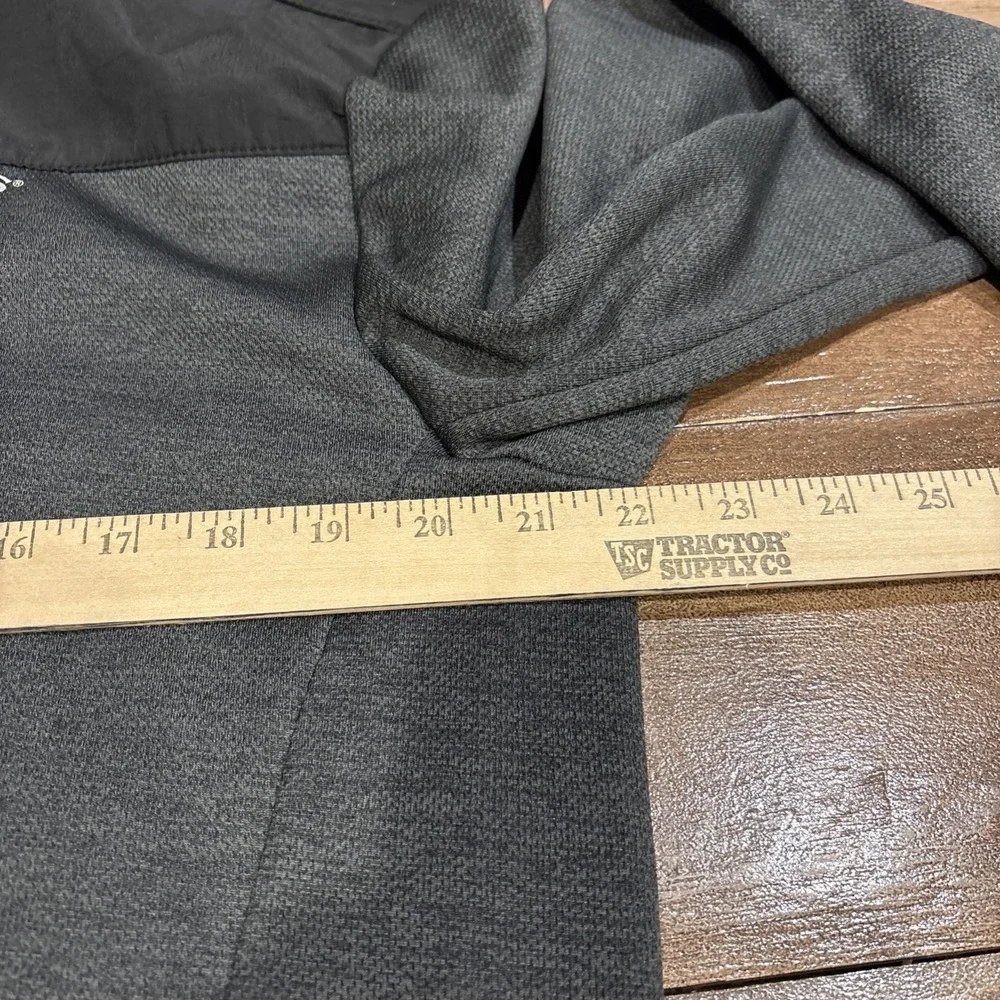 Orvis Jacket Mens Medium Gray Full Zip Mock Neck Pockets Outdoor Hiking